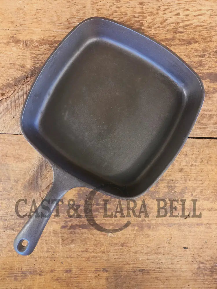 Wagner made Griswold Square Skillet with Small Block Logo 55. Restored and Ready to Use! - Skillet