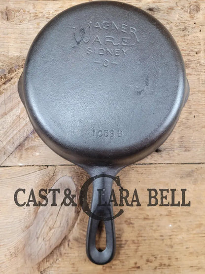 Wagner Ware #3 Cast Iron Egg Skillet With Stylized Logo And Smooth Bottom 1053 B