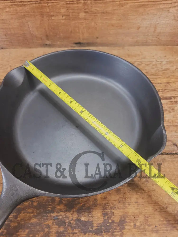 Wagner Ware #8 Cast Iron Skillet with Stylized Logo and Smooth Bottom 1058 J SC24 - Skillet