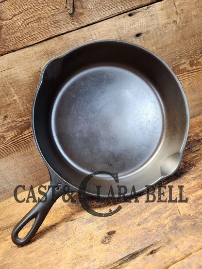 Wagner Ware #8 Cast Iron Skillet With Stylized Logo And Smooth Bottom 1058 Underscore Makers Mark!