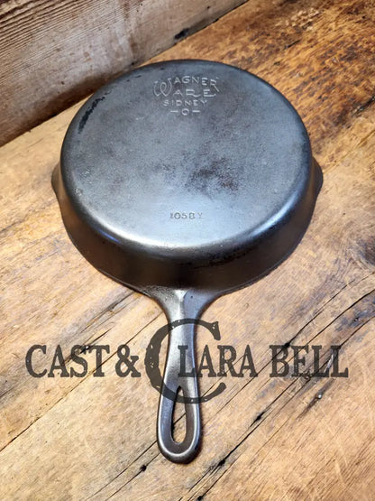 Wagner Ware #8 Cast Iron Skillet With Stylized Logo And Smooth Bottom 1058 Y