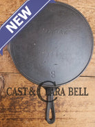 Wapak #8 straight logo with ’Ghost Mark Erie’ 704 Cast Iron Skillet Fully restored and seasoned ready to use! Skillet