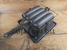 What a COOL novelty! Rare Dixie Mfg and Co. Dixie Dog cornbread waffle iron! Waffle Iron