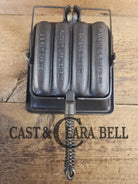 What a COOL novelty! Rare Dixie Mfg and Co. Dixie Dog cornbread waffle iron! Waffle Iron