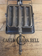What a COOL novelty! Rare Dixie Mfg and Co. Dixie Dog cornbread waffle iron! Waffle Iron
