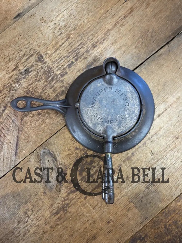 What a gift! Late 1800’s Wagner Sidney Krumkake waffle iron. Makes delicious pizzelles and waffle cones! Waffle Iron