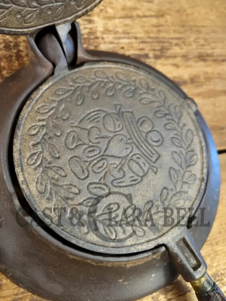 What a gift! Late 1800’s Wagner Sidney Krumkake waffle iron. Makes delicious pizzelles and waffle cones! Waffle Iron