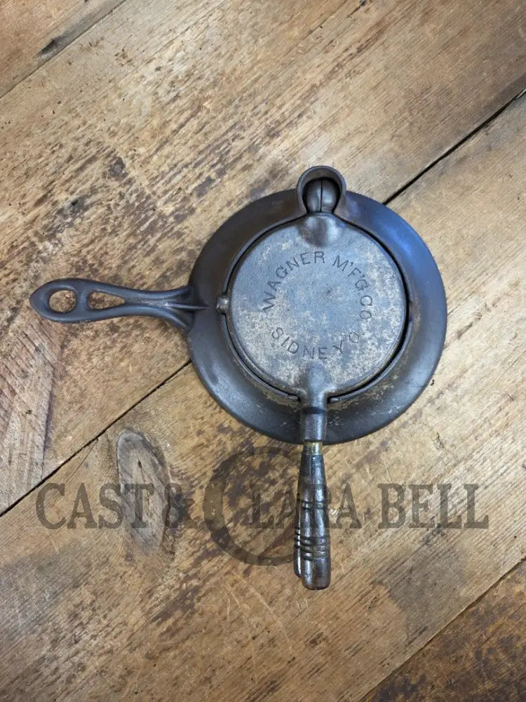 What a gift! Late 1800’s Wagner Sidney Krumkake waffle iron. Makes delicious pizzelles and waffle cones! Waffle Iron