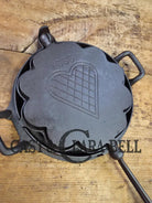 What a gift! Unique for cast iron or waffle enthusiasts! Voss Cast heart shaped waffle iron. Awesome daily user and