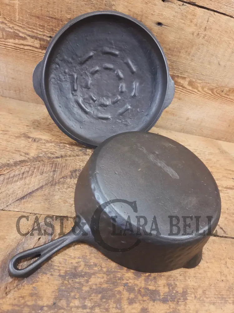 What is a ’hammered ugly’ #8 Chicken Fryer? A very cool unusual piece! - Skillet