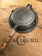 Whoa!! 1910’s Early Wagner ’Arc’ style logo Mfg Co. Sidney O #8 Waffle Iron with Short Base!