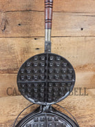 Whoa!! 1910’s Early Wagner Mfg Co. Sidney O #8 Waffle Iron with Short Base - Waffle Iron