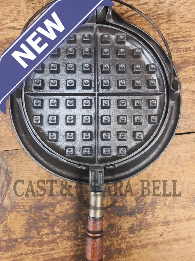 Whoa!! 1910’s Early Wagner Mfg Co. Sidney O #8 Waffle Iron with Short Base - Waffle Iron