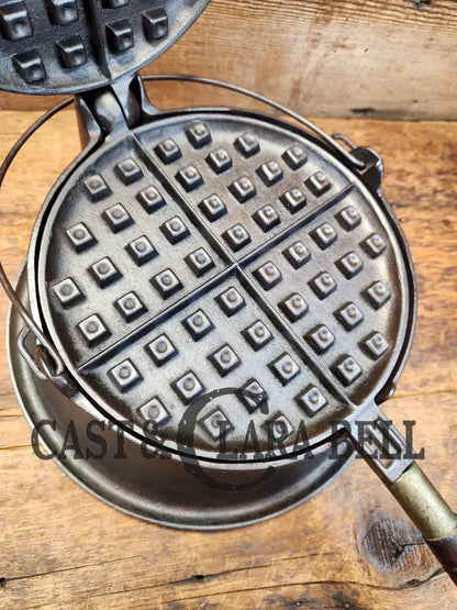 Whoa!! 1910’S Early Wagner Mfg Co. Sidney O #8 Waffle Iron With Tall Base!