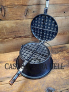 Whoa!! 1910’S Early Wagner Mfg Co. Sidney O #8 Waffle Iron With Tall Base!