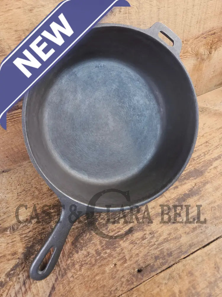 Workhorse Fryer! 1940’s Wagner #8 Cast Iron DEEP Skillet 10 1/2 inch Skillet with helper tab. Chicken Fryer SC24