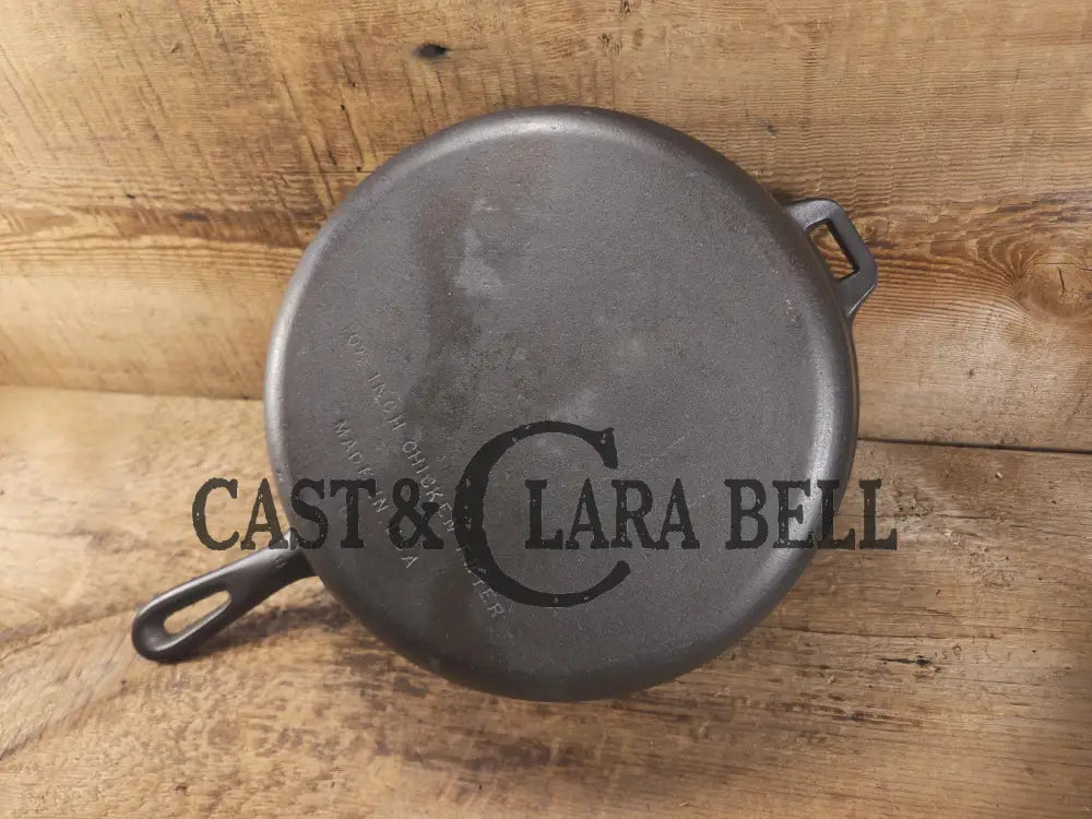 Workhorse Fryer! 1940’s Wagner #8 Cast Iron DEEP Skillet 10 1/2 inch Skillet with helper tab. Chicken Fryer SC24 Skillet