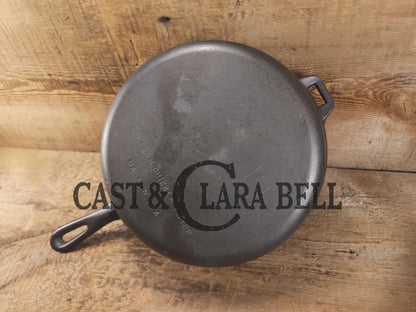 Workhorse Fryer! 1940’s Wagner #8 Cast Iron DEEP Skillet 10 1/2 inch Skillet with helper tab. Chicken Fryer SC24 Skillet