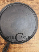 Wow 1890’s era Erie (Griswold) #8 Round Griddle ERIE 738. Lightweight and what a story to tell! Griddle