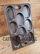 Wow! 1900’s Bridge Beach & Company #2 oval style gem pan. Priced to sell for small crack perfect for baking still after