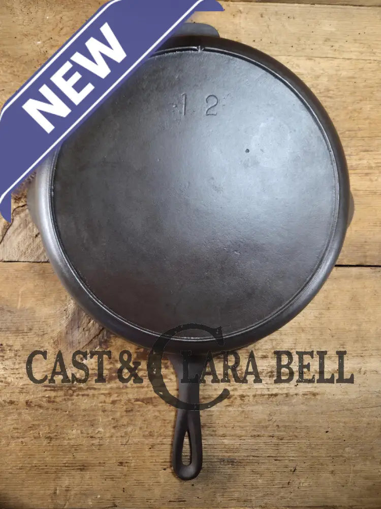 Wow. 1910-20’s era Lodge #12 Cast Iron Skillet with Single Notch Heat Ring. HUGE and perfect for large batch cooking