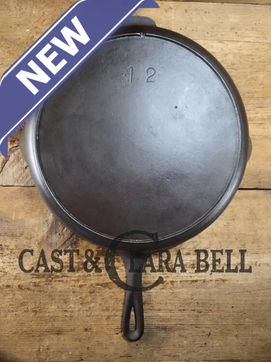 Wow. 1910-20’s era Lodge #12 Cast Iron Skillet with Single Notch Heat Ring. HUGE and perfect for large batch cooking