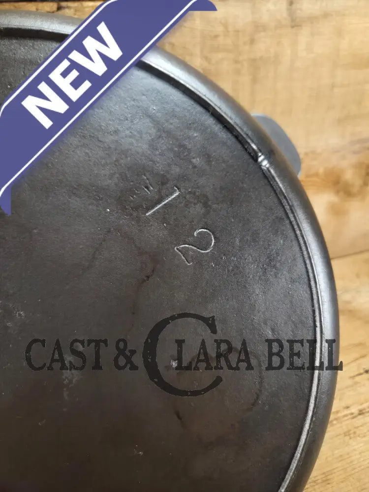 Wow. 1910-20’s era Lodge #12 Cast Iron Skillet with Single Notch Heat Ring. HUGE and perfect for large batch cooking