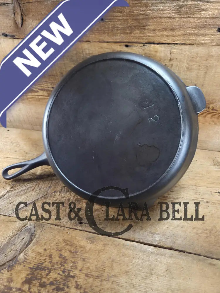 Wow. 1910-20’s era Lodge #12 Cast Iron Skillet with Single Notch Heat Ring. HUGE and perfect for large batch cooking