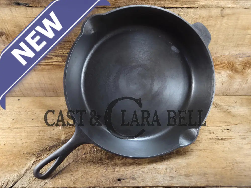Wow. 1910-20’s era Lodge #12 Cast Iron Skillet with Single Notch Heat Ring. HUGE and perfect for large batch cooking