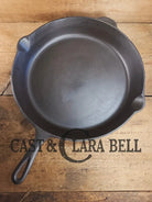 Wow. 1910-20’s era Lodge #14 Cast Iron Skillet with Three Notch Heat Ring. HUGE and perfect for large batch cooking