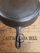 Wow. 1910-20’s era Lodge #14 Cast Iron Skillet with Three Notch Heat Ring. HUGE and perfect for large batch cooking
