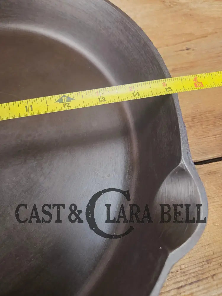 Wow. 1910-20’s era Lodge #14 Cast Iron Skillet with Three Notch Heat Ring. HUGE and perfect for large batch cooking