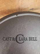 Wow. 1910-20’s era Lodge #14 Cast Iron Skillet with Three Notch Heat Ring. HUGE and perfect for large batch cooking