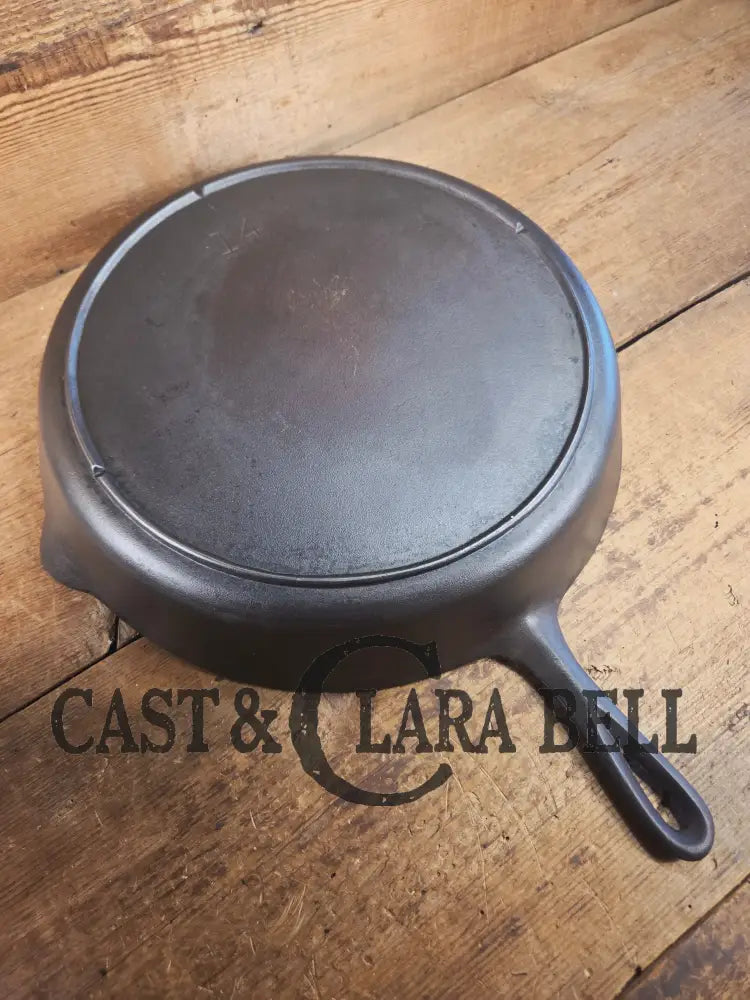 Wow. 1910-20’s era Lodge #14 Cast Iron Skillet with Three Notch Heat Ring. HUGE and perfect for large batch cooking