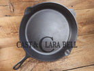 Wow. 1910-20’s era Lodge #14 Cast Iron Skillet with Three Notch Heat Ring. HUGE and perfect for large batch cooking