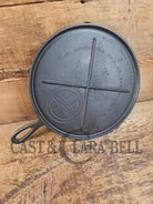 Wow 1910’s era Erie (Griswold) #8 Round Griddle 738 B. Bracing design and FULL Erie PA USA Griddle