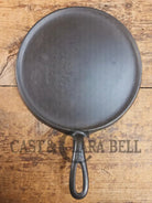 Wow 1910’s era Erie (Griswold) #8 Round Griddle 738 B. Bracing design and FULL Erie PA USA Griddle