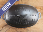 WOW WOW!!! 1920’s Griswold #5 Large Block Logo Oval Roaster. P/N 645 Bottom 645 Lid. Beautiful! Dutch Ovens Trivets &