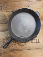 Wow. 1930-40’s era Lodge #12 Cast Iron Skillet with Three Notch Heat Ring. HUGE and perfect for large batch cooking