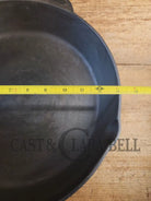 Wow. 1930-40’s era Lodge #12 Cast Iron Skillet with Three Notch Heat Ring. HUGE and perfect for large batch cooking