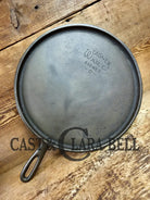 WOW! 1930’s Wagner #9 Round Griddle 1109 D. Perfect for grilled cheese omelets and flat iron cooking! Restored ready to