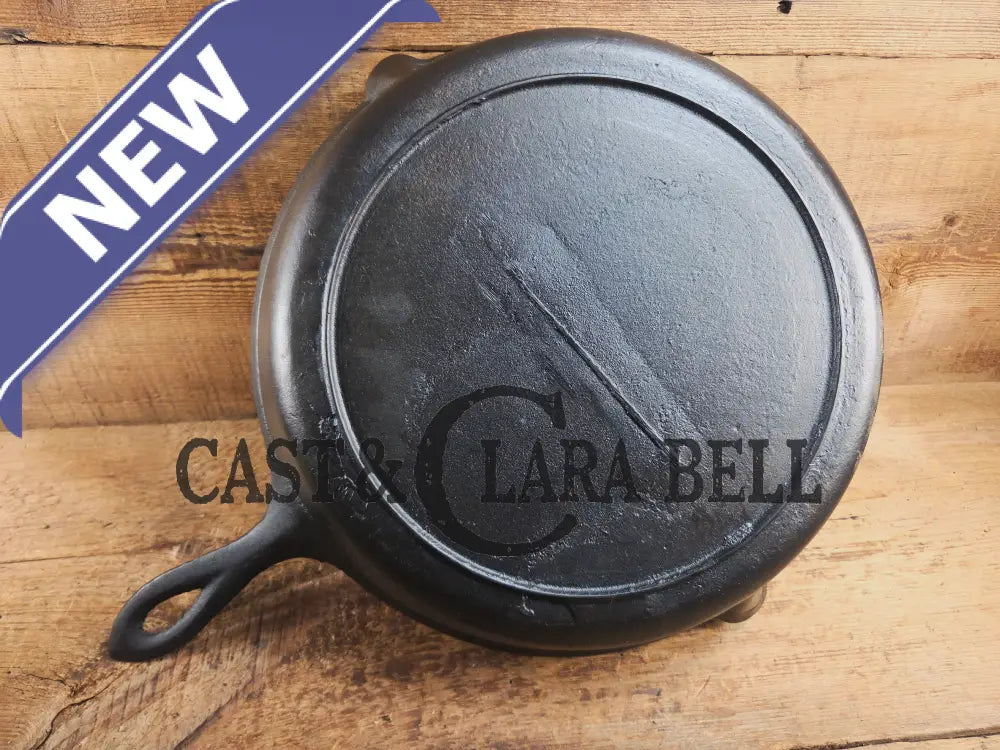 WOW! Antique elegant gate-marked BIG #12 deep skillet. This is GORGEOUS. Est 1880’s Era. Semi fancy handle possible