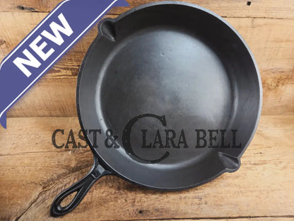 WOW! Antique elegant gate-marked BIG #12 deep skillet. This is GORGEOUS. Est 1880’s Era. Semi fancy handle possible
