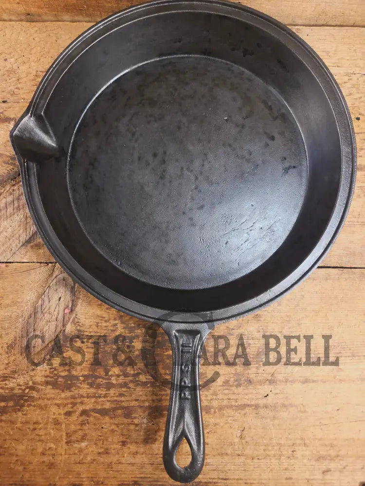 WOW! Authentic Philo Penfield Stewart Mid 1800’s elegant HUGE raised P.P.S. #11 skillet. This is a tough one to find!