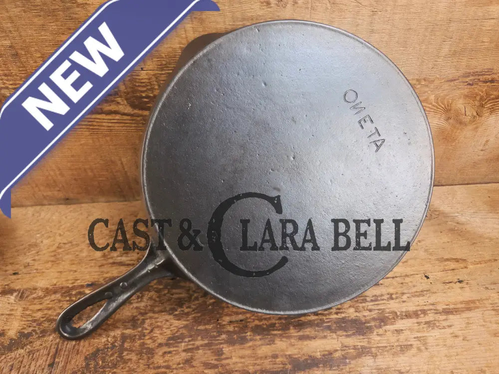 WOW! Backwards ’N’ Early 1900’s Wapak made Oneta #9 Cast Iron Skillet! Skillet