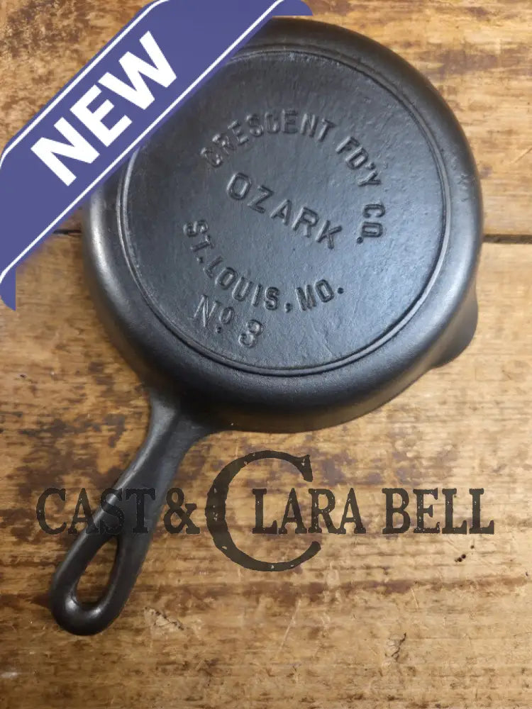 Wow Beautiful #3 Ozark (St. Louis MO) cast iron skillet. Beautiful! Skillet