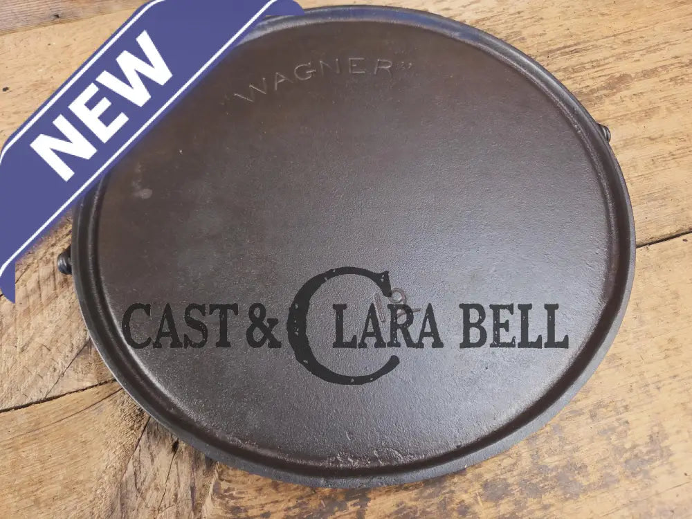 WOW! Beautiful hard to find FIRST series Wagner Block logo #12 Round Griddle with Bail. Great for pizzas pancakes or