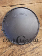 WOW! Beautiful hard to find FIRST series Wagner Block logo #12 Round Griddle with Bail. Great for pizzas pancakes or