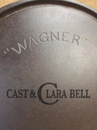 WOW! Beautiful hard to find FIRST series Wagner Block logo #12 Round Griddle with Bail. Great for pizzas pancakes or