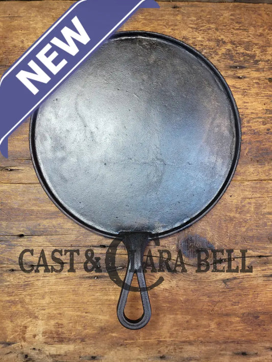 Wow! Big #10 Late 1800’S Antique Gate Marked Round Cast Iron Griddle. Elegant And Hard Working.